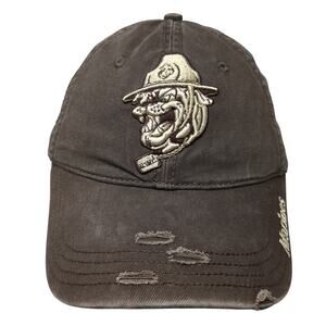 Georgetown Hoyas Bulldog Mascot Marines Baseball Cap Brown One Size Drew Pearson